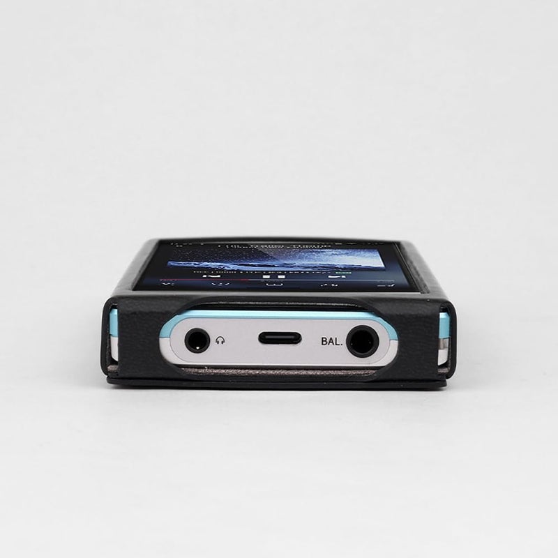 MITER Case for FiiO JM21, Handmade Artificial PU Leather Cover for fiio-jm21 (Light Black) - Image 3